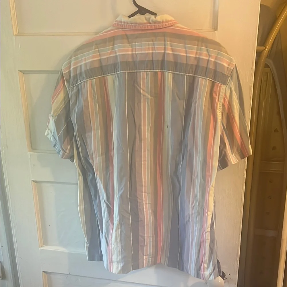 Men's Multicolor Striped Shirt American Eagle - Picture 3 of 4